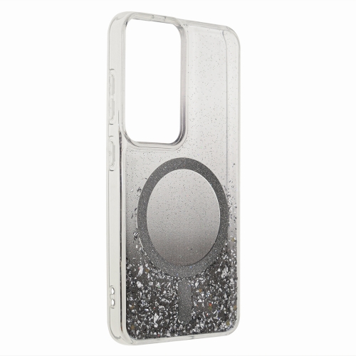 Удароустойчив калъф Moonlite MagSF за Samsung Galaxy S25, Черен - прозрачен