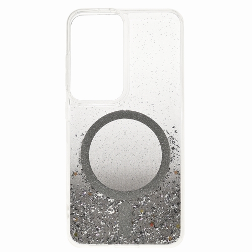 Удароустойчив калъф Moonlite MagSF за Samsung Galaxy S25, Черен - прозрачен