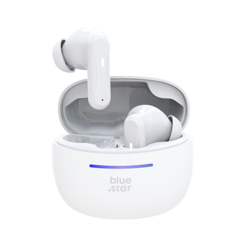 Безжични Слушалки Blue Star BK44, TWS, Bluetooth 5.4,  Бял