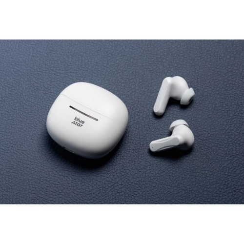 Безжични Слушалки Blue Star BK44, TWS, Bluetooth 5.4,  Бял