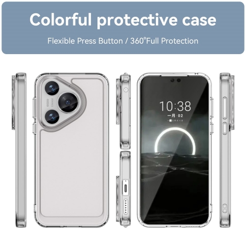 Силиконов калъф Candy за Huawei Pura 70, Прозрачен