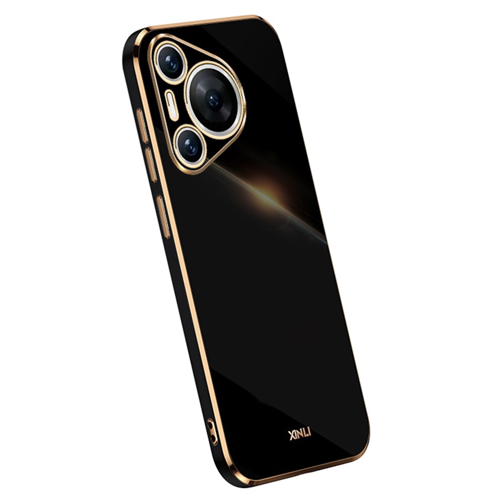 Силиконов калъф XINLI за Huawei Pura 70, Черен