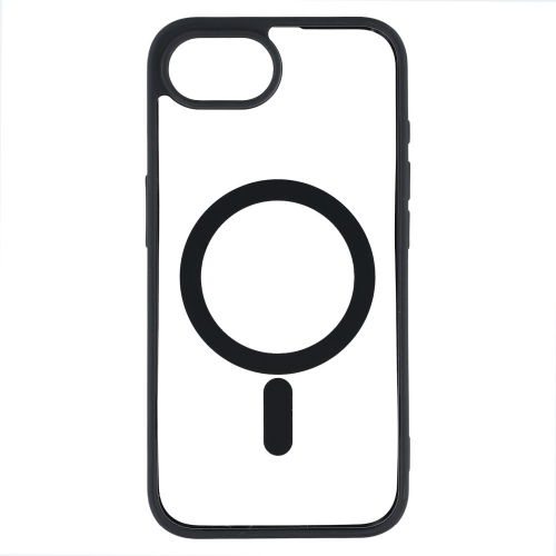 Удароустойчив калъф Acrylic Color MagSF за iPhone 16e/17e, Черен