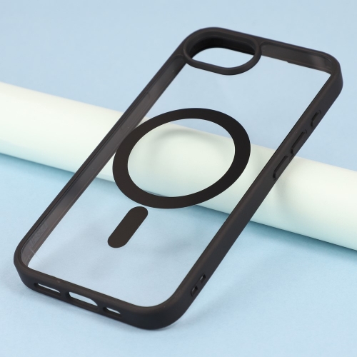 Удароустойчив калъф Acrylic Color MagSF за iPhone 16e/17e, Черен