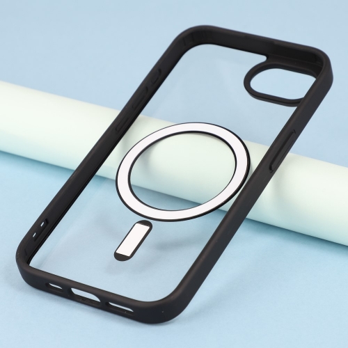 Удароустойчив калъф Acrylic Color MagSF за iPhone 16e/17e, Черен