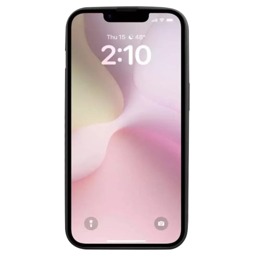 Силиконов калъф Matte за iPhone 16e/17e,1.2mm, Черен