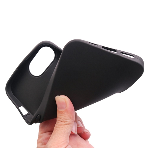 Силиконов калъф Matte за iPhone 16e/17e,1.2mm, Черен