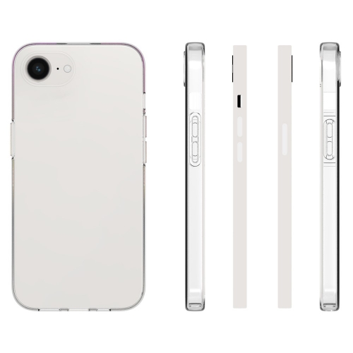 Силиконов калъф за iPhone 16e/17e, Прозрачен