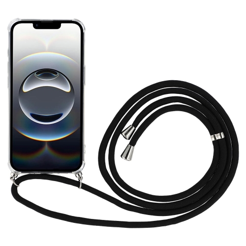 Силиконов калъф Shockproof за iPhone 16e/17e, връзка, Прозрачен