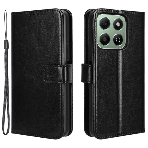 Калъф тефтер PU Leather за Honor X6b 4G, Черен