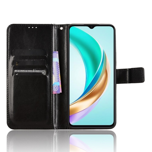Калъф тефтер PU Leather за Honor X6b 4G, Черен