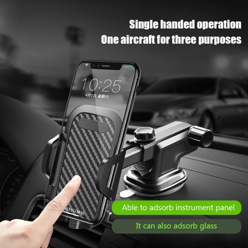 Стойка за кола Dashboard Windshield, Черен