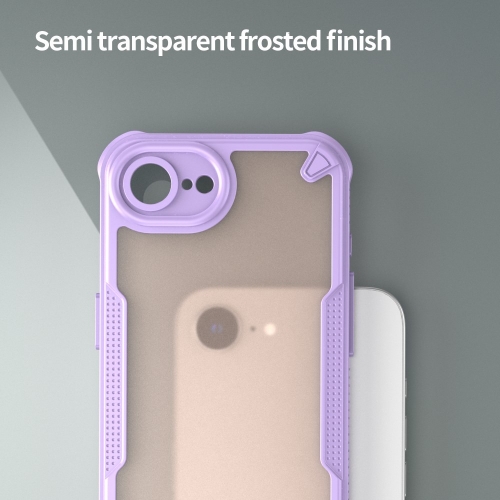Удароустойчив калъф Frosted за iPhone 16e/17e, Лилав