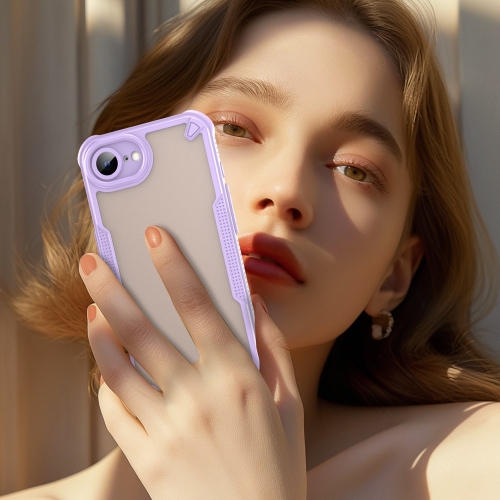 Удароустойчив калъф Frosted за iPhone 16e/17e, Лилав