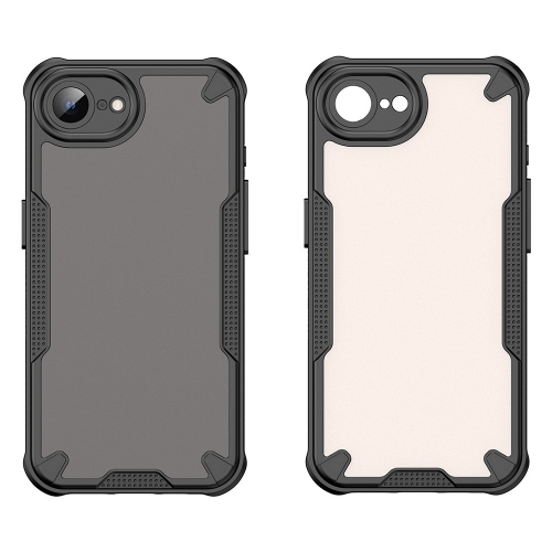 Удароустойчив калъф Frosted за iPhone 16e/17e, Черен