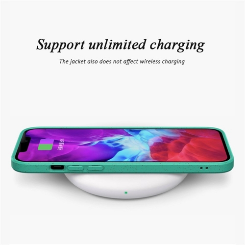 Силиконов калъф Biodegradable Matte за iPhone 16e/17e, Зелен