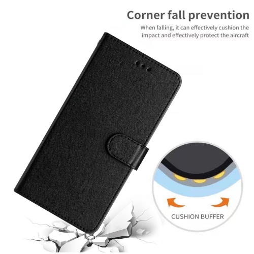 Калъф тефтер Leather Wallet за iPhone 16e/17e, Черен