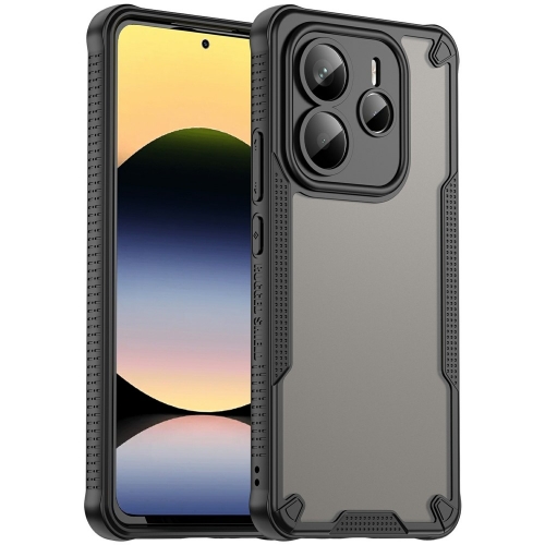 Удароустойчив калъф Frosted за Xiaomi Redmi Note 14 5G, Черен