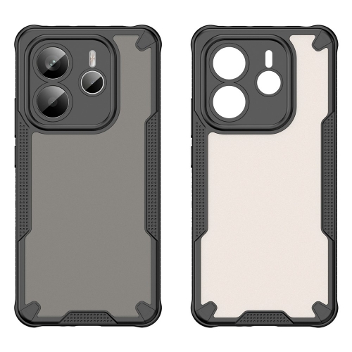 Удароустойчив калъф Frosted за Xiaomi Redmi Note 14 5G, Черен