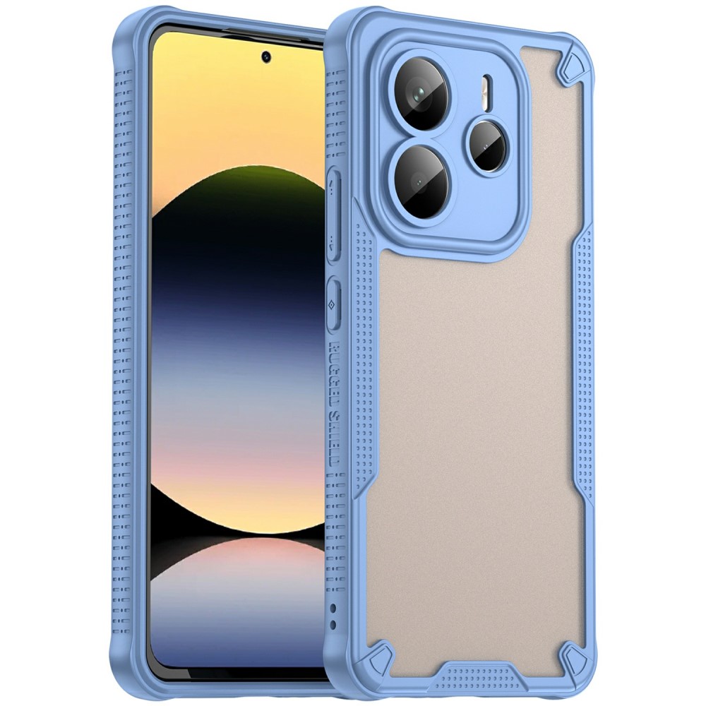 Удароустойчив калъф Frosted за Xiaomi Redmi Note 14 5G, Син