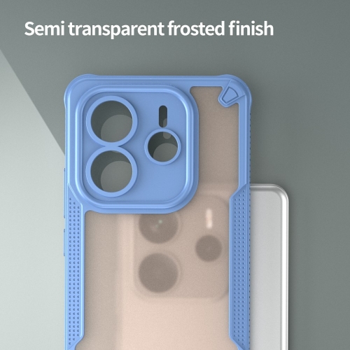 Удароустойчив калъф Frosted за Xiaomi Redmi Note 14 5G, Син