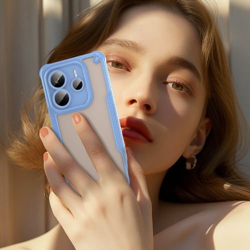 Удароустойчив калъф Frosted за Xiaomi Redmi Note 14 5G, Син