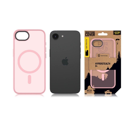 Удароустойчив калъф Tactical MagForce Hyperstealth за iPhone 16e/17e, Розов