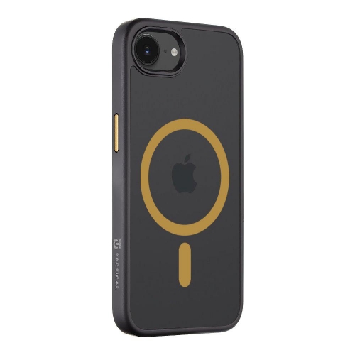 Удароустойчив калъф Tactical MagForce Hyperstealth за iPhone 16e/17e, Черен-жълт