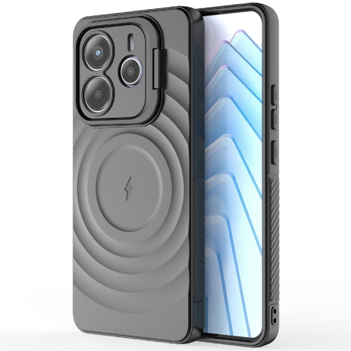 Силиконов калъф MagSF Kickstand за Xiaomi Redmi Note 14 5G, Черен