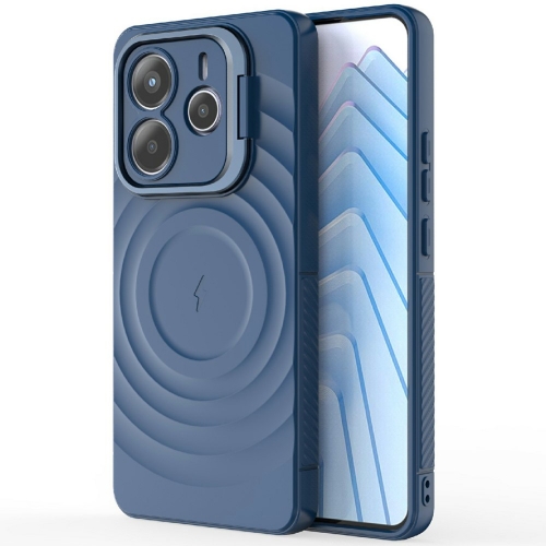 Силиконов калъф MagSF Kickstand за Xiaomi Redmi Note 14 5G, Син
