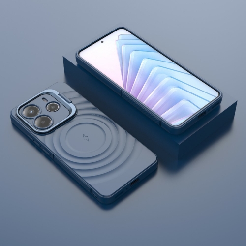 Силиконов калъф MagSF Kickstand за Xiaomi Redmi Note 14 5G, Син