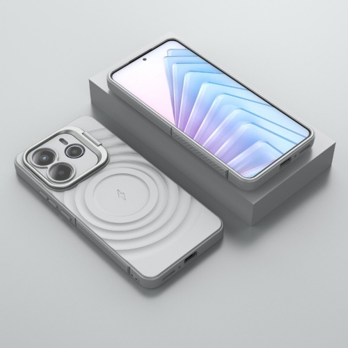 Силиконов калъф MagSF Kickstand за Xiaomi Redmi Note 14 5G, Сив