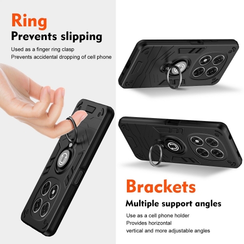 Удароустойчив Калъф Camshield Kickstand за Xiaomi Redmi Note 14 Pro 5G / Poco X7 5G, Черен
