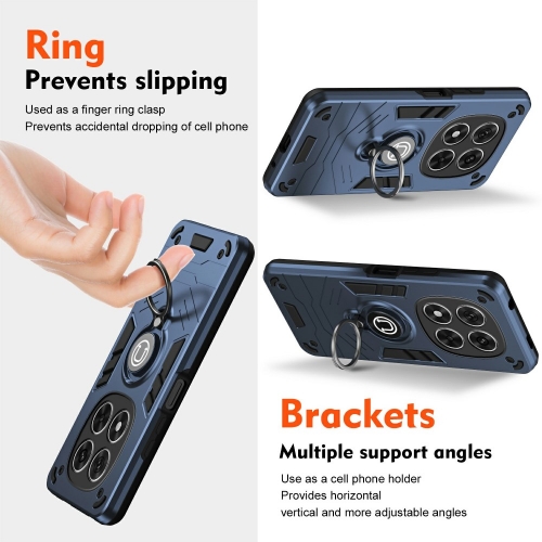 Удароустойчив Калъф Camshield Kickstand за Xiaomi Redmi Note 14 Pro 5G / Poco X7 5G, Син