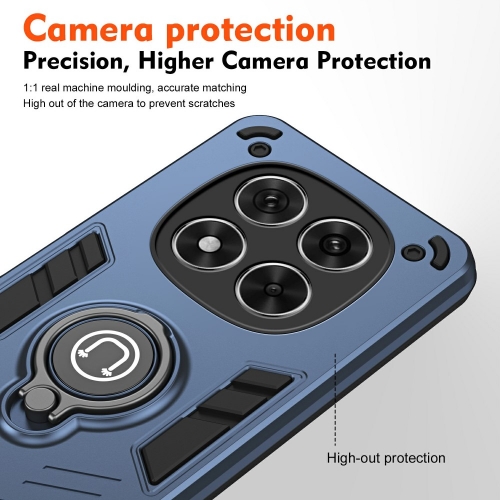 Удароустойчив Калъф Camshield Kickstand за Xiaomi Redmi Note 14 Pro 5G / Poco X7 5G, Син