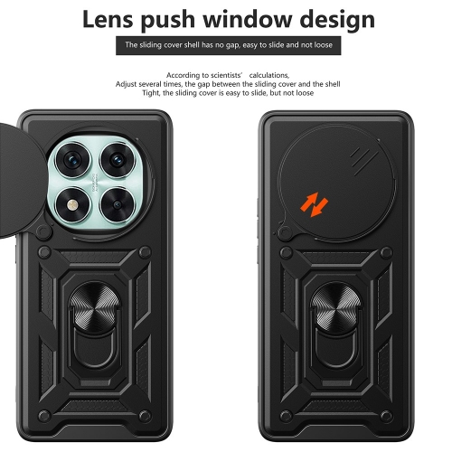 Удароустойчив калъф Slide Camera за Xiaomi Redmi Note 14 Pro 5G / Poco X7 5G, Черен