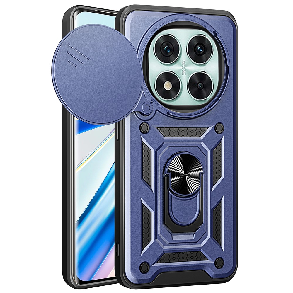 Удароустойчив калъф Slide Camera за Xiaomi Redmi Note 14 Pro 5G / Poco X7 5G, Син