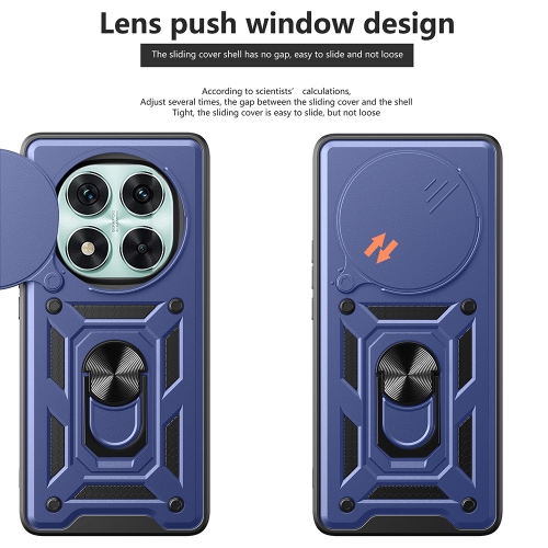 Удароустойчив калъф Slide Camera за Xiaomi Redmi Note 14 Pro 5G / Poco X7 5G, Син