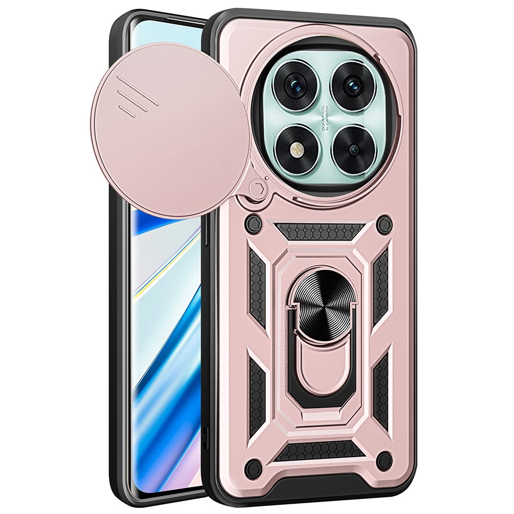 Удароустойчив калъф Slide Camera за Xiaomi Redmi Note 14 Pro 5G / Poco X7 5G, Розов
