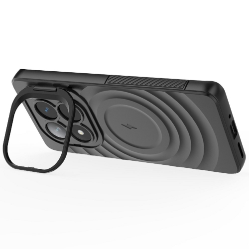 Силиконов калъф MagSF Kickstand за Xiaomi Redmi Note 14 Pro 5G / Poco X7 5G, Черен