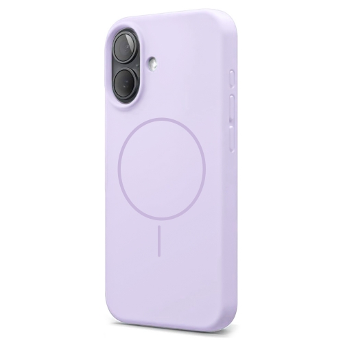 Удароустойчив калъф MagSF Slim Silicone за iPhone 16, Лилав