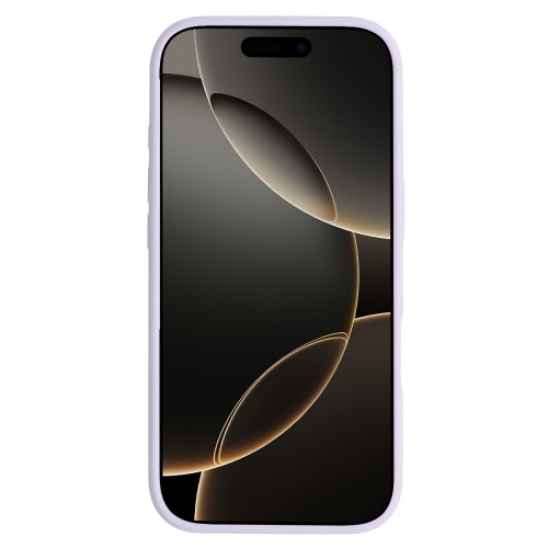 Удароустойчив калъф MagSF Slim Silicone за iPhone 16 Pro, Лилав