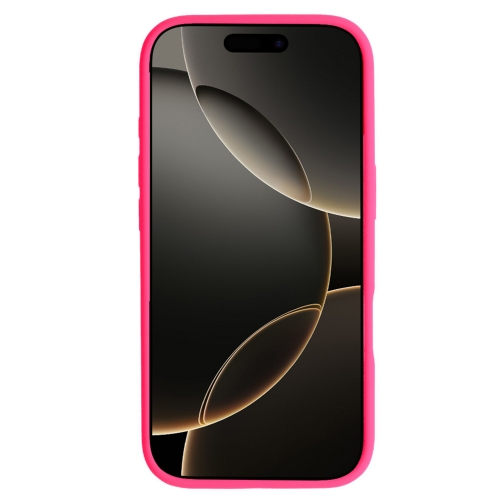 Удароустойчив калъф MagSF Slim Silicone за iPhone 16 Pro, Розов