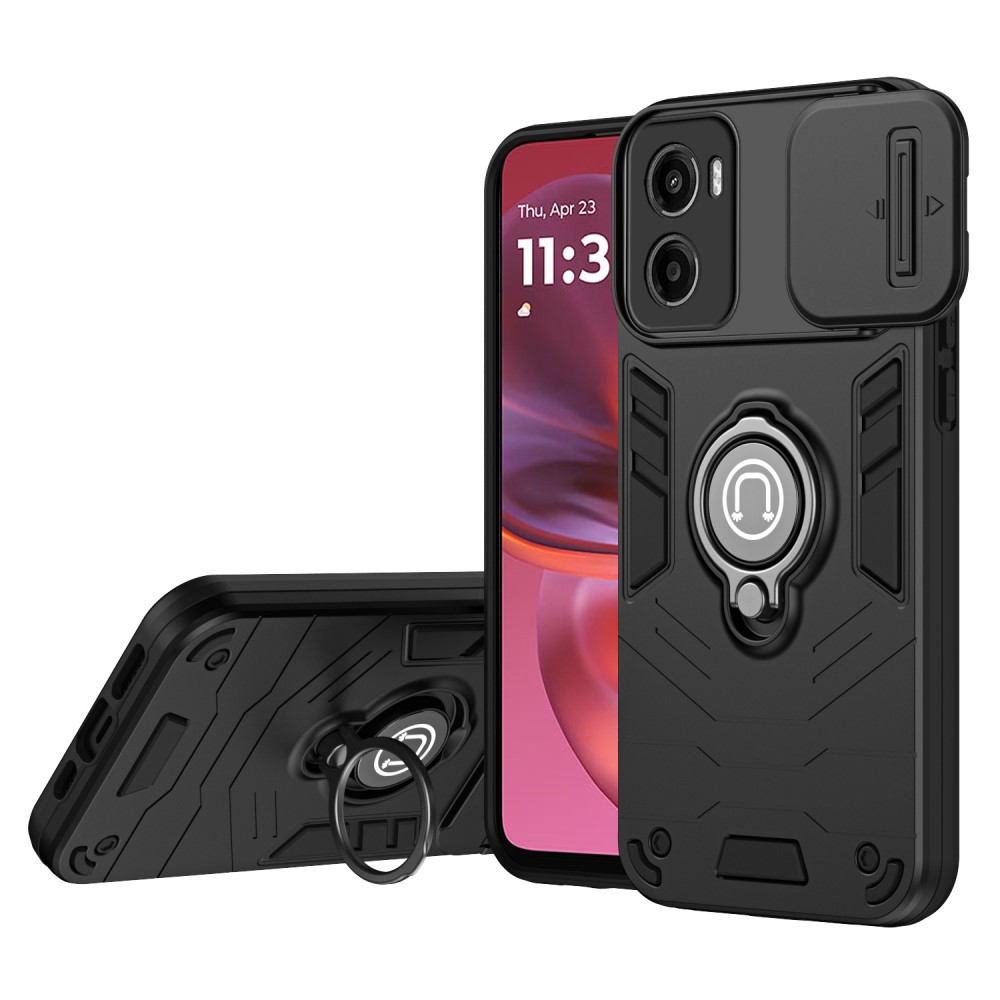 Удароустойчив калъф CamShield за Motorola Moto G05 4G, Черен