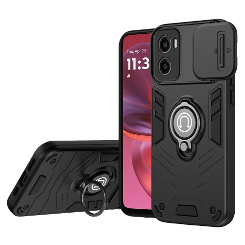 Удароустойчив калъф CamShield за Motorola Moto G05 4G, Черен