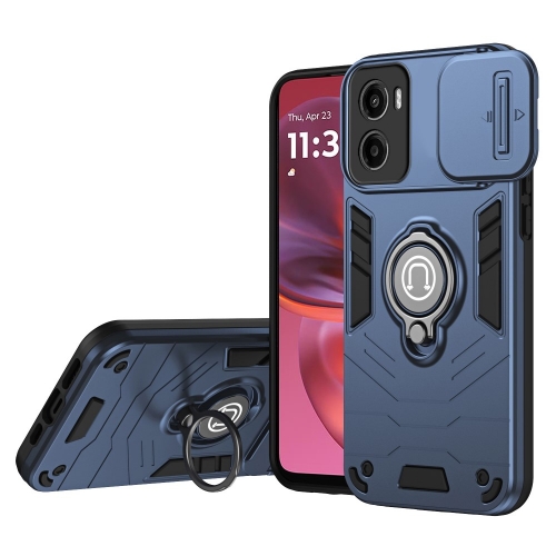 Удароустойчив калъф CamShield за Motorola Moto G05 4G, Син