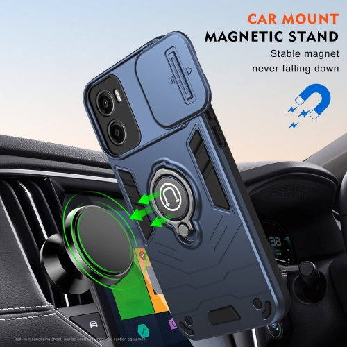 Удароустойчив калъф CamShield за Motorola Moto G05 4G, Син