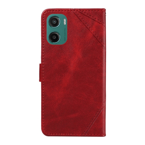 Калъф Тефтер Wallet Stand Bi-color за Motorola Moto G05 4G, Червен