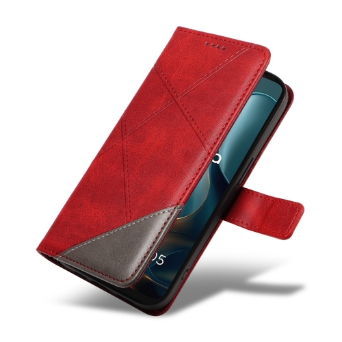 Калъф Тефтер Wallet Stand Bi-color за Motorola Moto G05 4G, Червен
