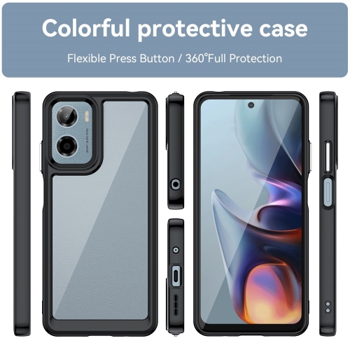 Удароустойчив калъф Acrylic за Motorola Moto E15 4G / G05 4G, Черен